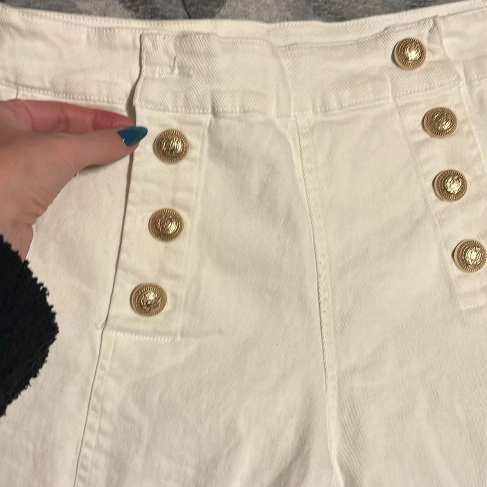 GENERATION LOVE White Eden Denim Sailor Shorts